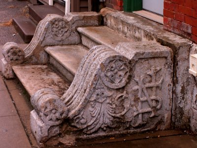 Carved Stoop, South Side, Pittsburgh, 2020-01-25
