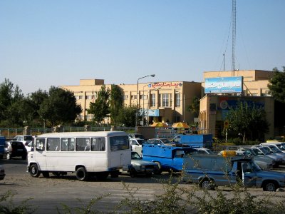 Cars front door of Hakim Hospital - Nishapur 2