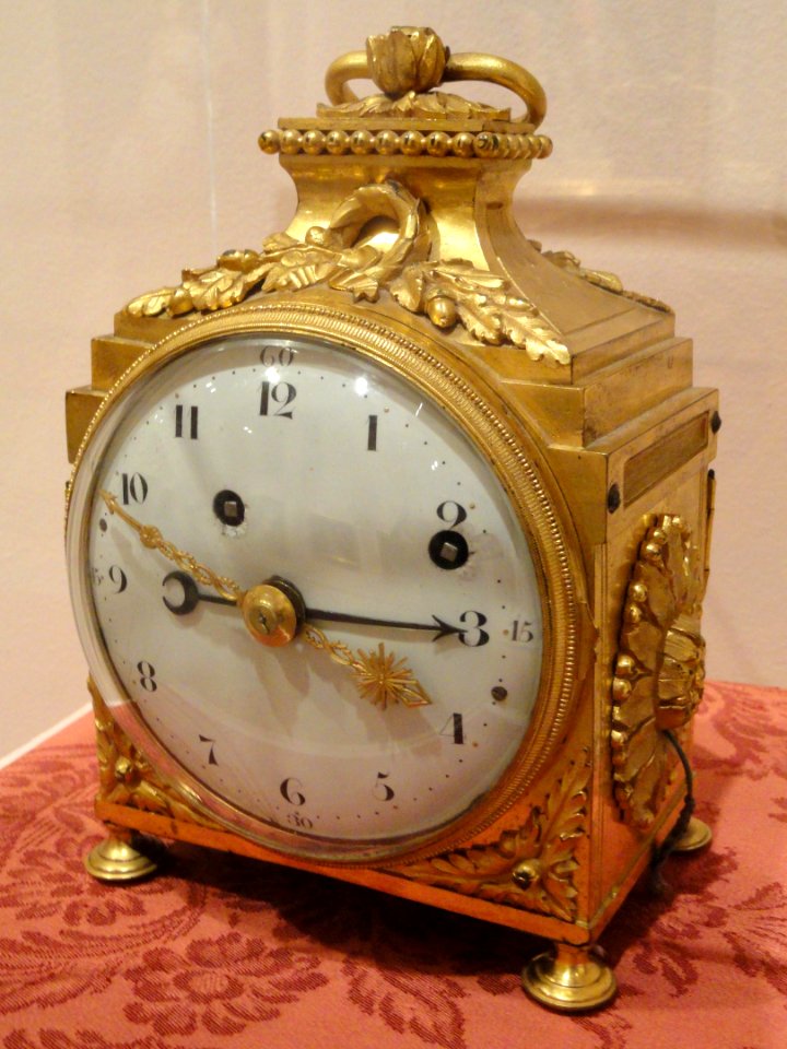 Carriage Clock, unknown artist, France, 18th century, bronze dore - Museum of Fine Arts, Springfield, MA - DSC04090