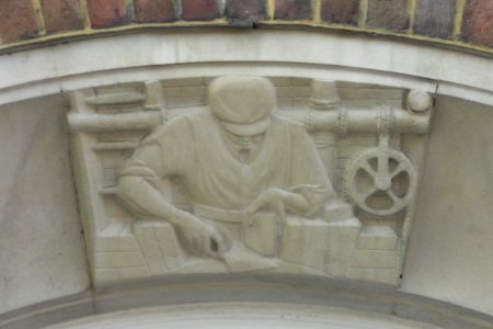 Carved Relief by Joseph Cribb at 20–22 Marlborough Place, Brighton (Bricklayer)