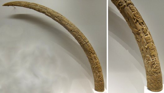 Carved tusk, c. 1820, Benin Kingdom, Cleveland Museum of Art
