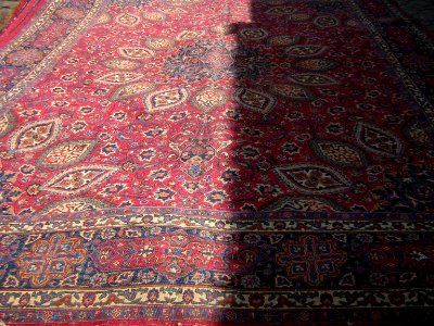 Carpet on sidewalk - Nishapur 1