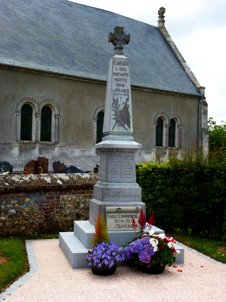 Carsix (Eure, Fr) monument aux morts