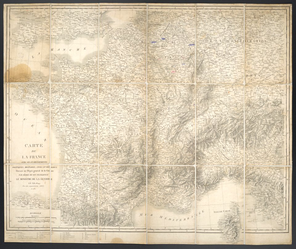 Carte De L'Empire François Avec Ses Etablissements Politiques, Militaires, Civils Et Religieux