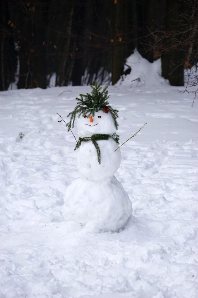 Snowman snow Free photos