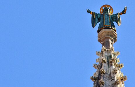 Munich spire marienplatz photo