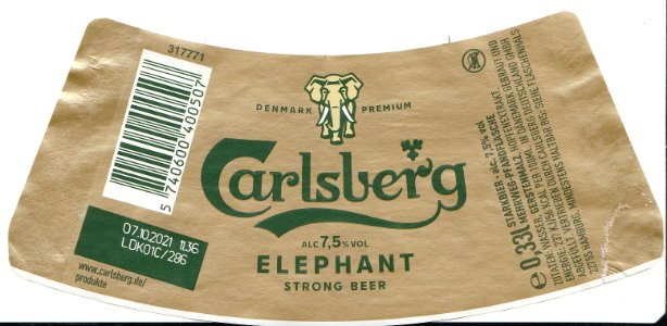 Carlsberg Deutschland GmbH - Carlsberg Elephant, 2020