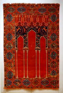 Carpet, Turkey, Ushak, Ottoman Empire, 18th century AD, wool - Textile Museum, George Washington University - DSC09623