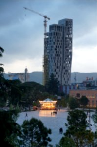 Carousel on Skanderbeg Square (OSCAL19 trip)