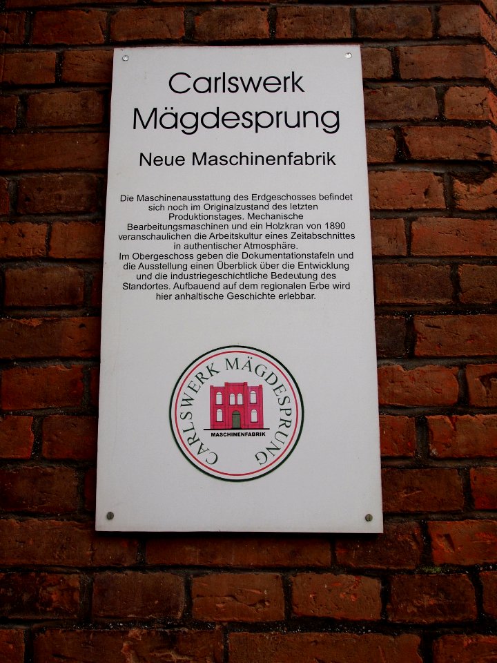 Carlswerk Maegdesprung Info