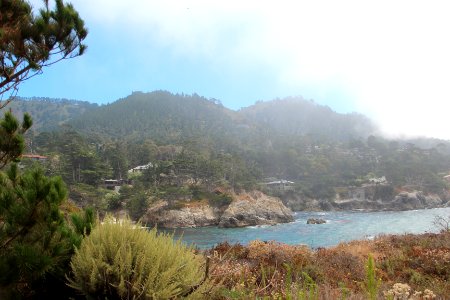 Carmel Highlands, California viewed from Gibson Beach Aug 2019 5