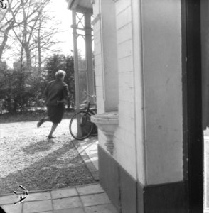 Carlisten in Hilversums pension aan de Boomberglaan 21 , mevrouw Pronk (eigenare, Bestanddeelnr 916-2902