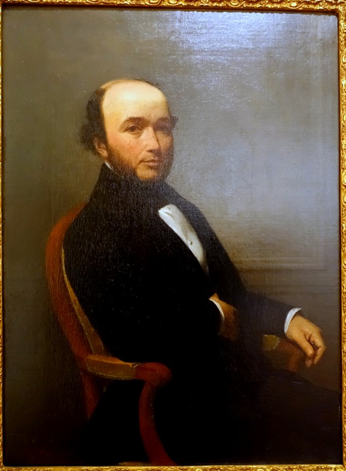 Carlos Gomes Monteiro by Augusto Roquemont, 1849, oil on canvas - Museu Nacional de Soares dos Reis - Porto, Portugal - DSC00645