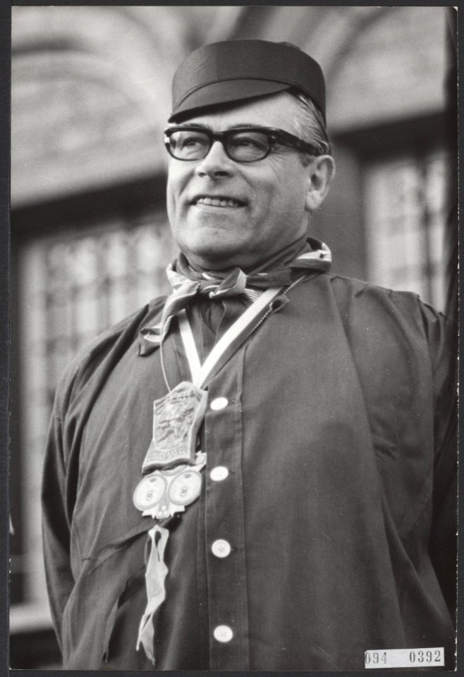 Carnaval 1967 Agge maar leut et te Bergen op Zoom. Minister H.B.J. Witte in bo, Bestanddeelnr 094-0392