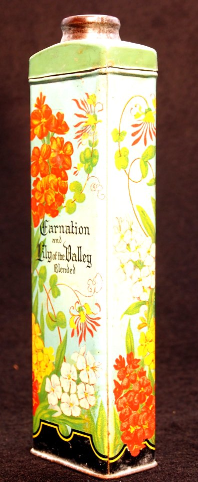 Carnation and Lily of the Valley Blenden talcum powder tin, pic3