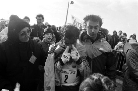 Carlos Lopez teleurgesteld na het behalen van de 4e plaats, Bestanddeelnr 933-5334