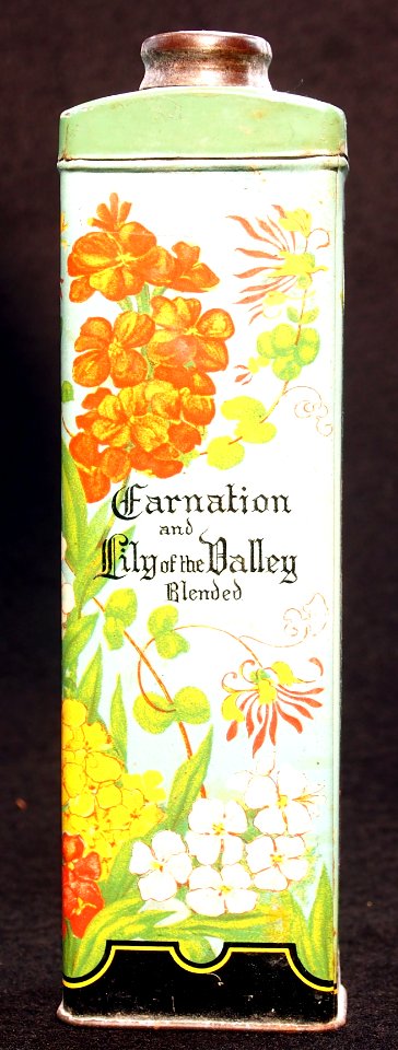 Carnation and Lily of the Valley Blenden talcum powder tin, pic4