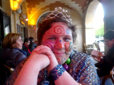 Carnaval des Femmes 2011 - Alexandra Bristiel juste après la fin de la fête