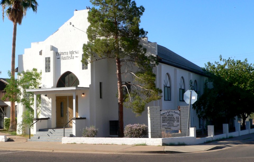 Casa Grande Primera Iglesia Bautista from N 1