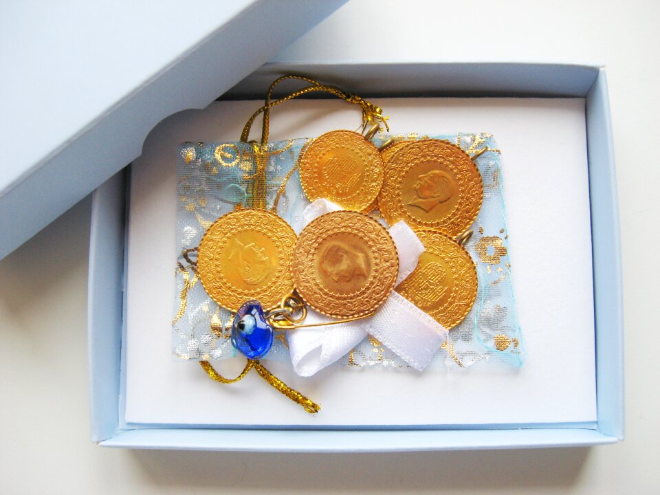 Yellow precious gold jewelry
