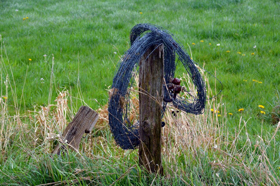 Demarcation post wire