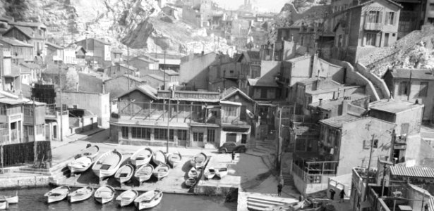 Cassis in 1935, from- Zicht op de haven van Cassis, Bestanddeelnr 254-1823 (cropped)