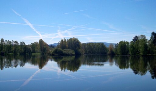 Surface water edge of the pond photo