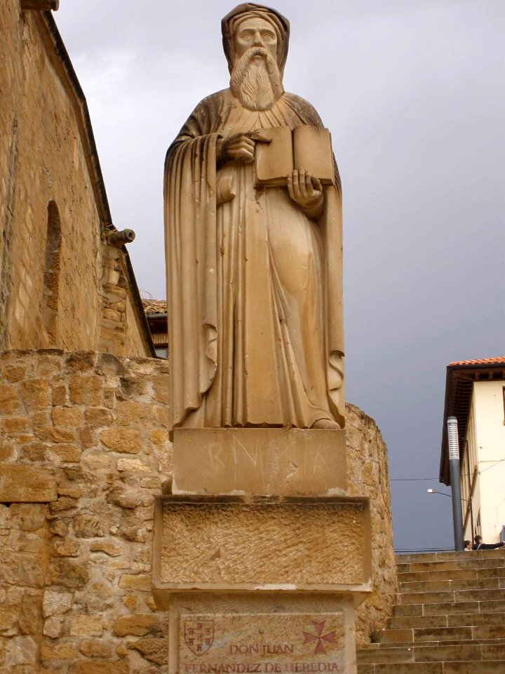 Caspe - Colegiata de Santa María la Mayor y Monumento a Don Juan Fernández de Heredia