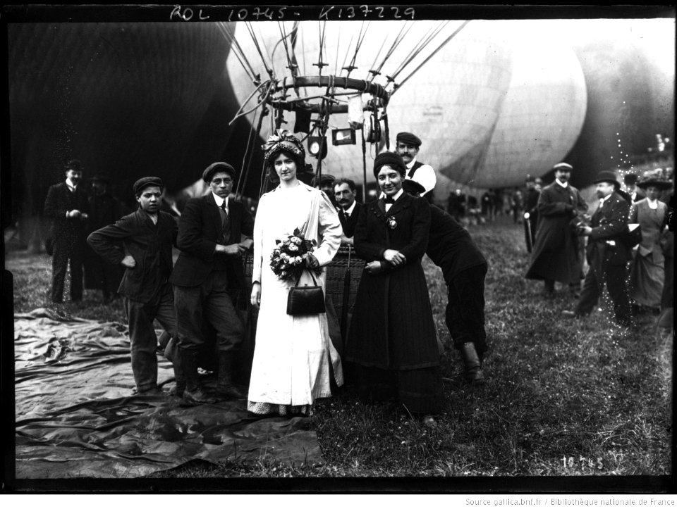 Carton et Marvingt au Grand prix de l'Aéro Club de France 1910