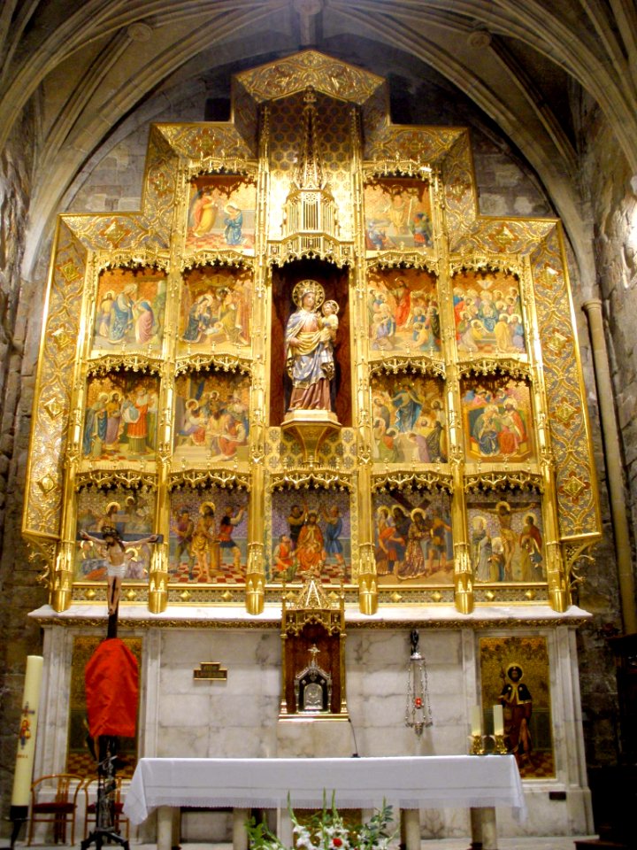 Caspe - Colegiata de Santa María la Mayor, retablo mayor 1