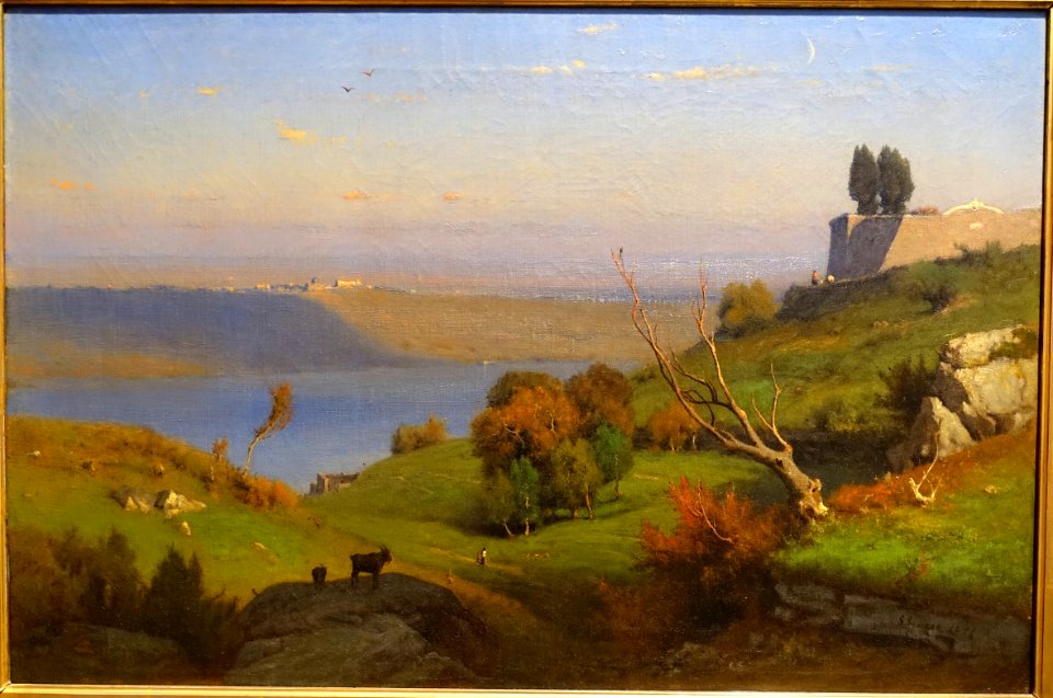 Castel Gandolfo by George Inness, 1876, oil on canvas - Portland Art Museum - Portland, Oregon - DSC08760