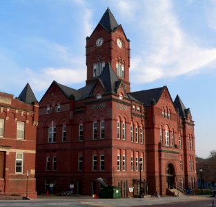 Cass County, Nebraska courthouse from NW 1