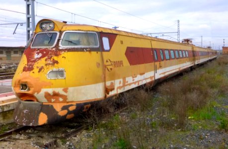 Castejón (Navarra) - Estación de Adif, Renfe Serie 443 (Platanito) 02