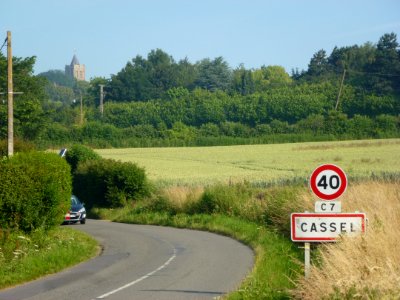 Cassel (Nord, Fr) city limit sign