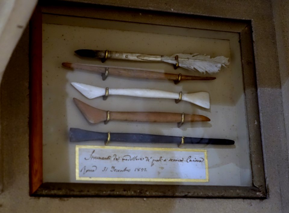 Canova's tools, Rome, 31 December 1822 - Sculpture Gallery, Chatsworth House - Derbyshire, England - DSC03540