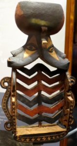 Canoe prow image, Shortland Island, Solomon Islands, Bishop Museum, 08361
