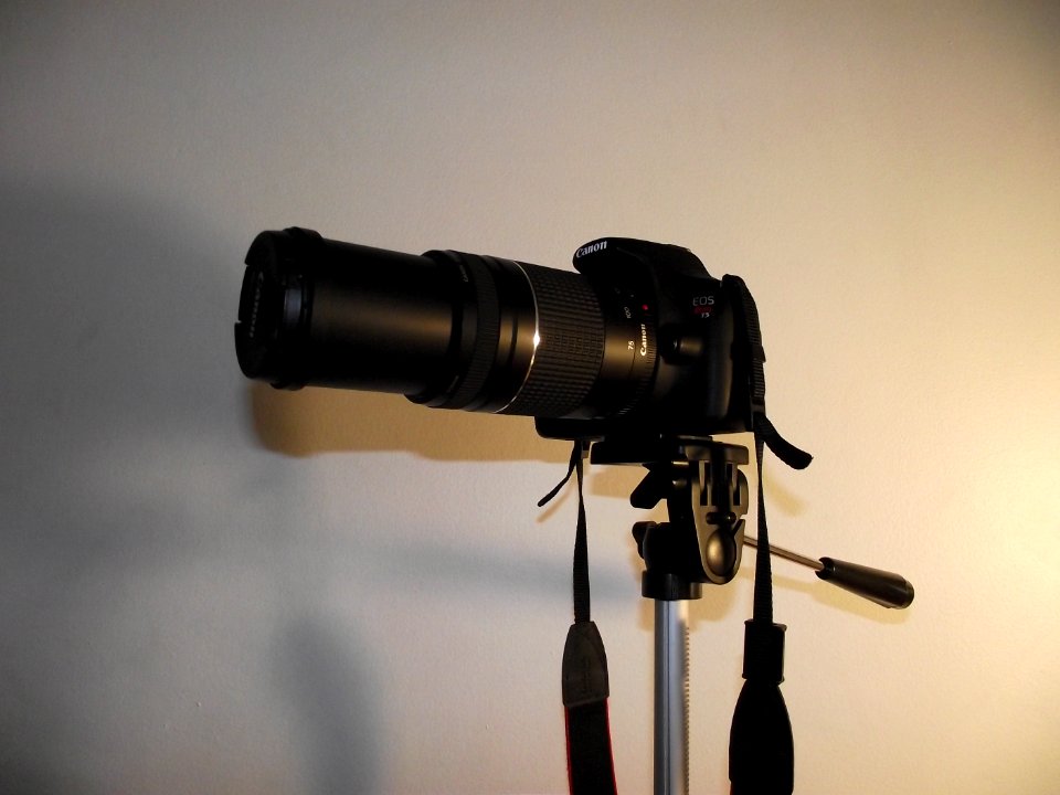 Canon EOS Rebel T5 with 75-300mm lens