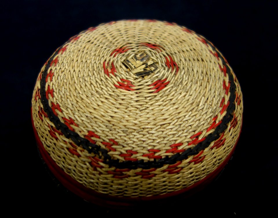 Cap, Philippines, 20th century, rattan - Fernbank Museum of Natural History - DSC09928