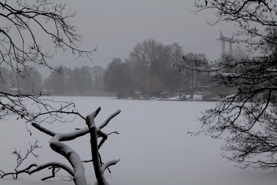 Caputher See with snow 2021-02-07 06