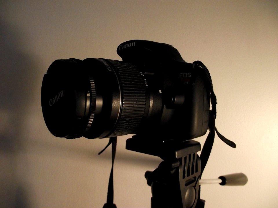 Canon EOS Rebel T5 with 18-55 mm lens