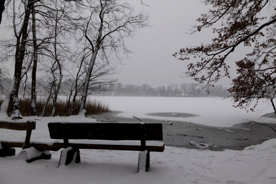 Caputher See with snow 2021-02-07 02