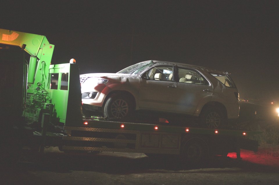Car accident on the road between Kalek and Erbil
