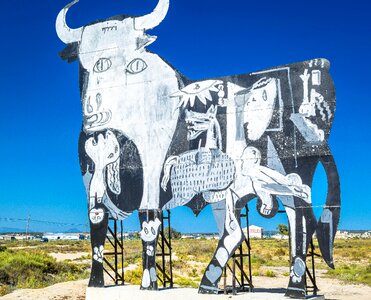 Picasso graffiti art