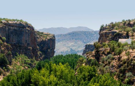 Canyon of Rio Alhama, Alhama de Granada, Andalusia, Spain photo