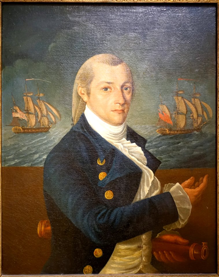 Captain John Carnes, by William Verstille, c. 1800, oil on canvas - Peabody Essex Museum - DSC07046
