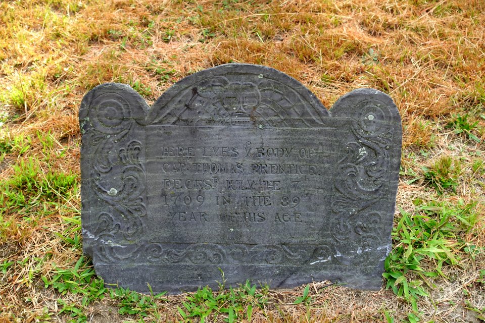 Captain Thomas Prentice - East Parish Burying Ground - Newton, MA - DSC07287