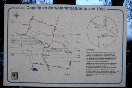 Capelle herinneringsbord Watersnood 1953