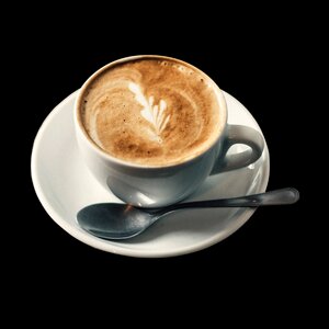 Saucer spoon coffee cup photo
