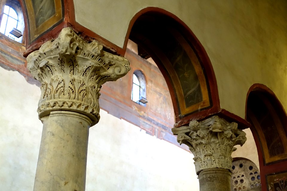 Capitals, Interior - Santa Maria in Cosmedin - Rome, Italy - DSC00559
