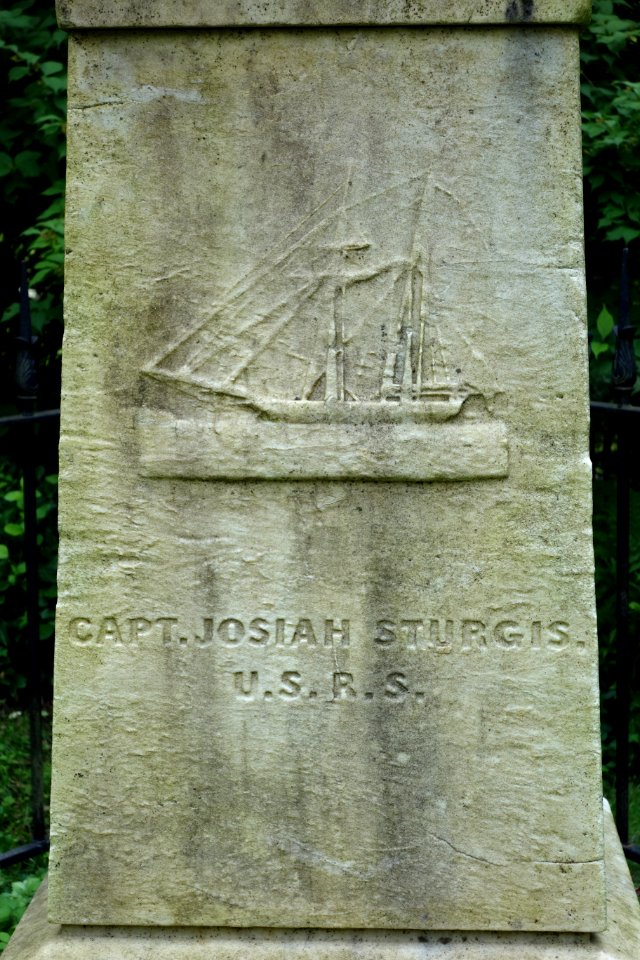 Capt. Josiah Sturgis, U.S.R.S., view 2 - Mount Auburn Cemetery - DSC03528